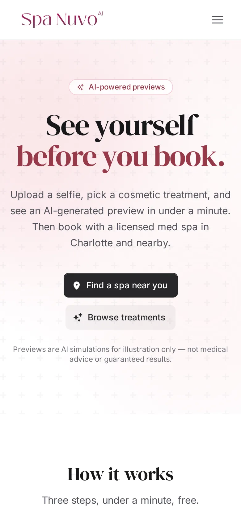 Spanuvo on mobile — AI-powered before-booking preview hero